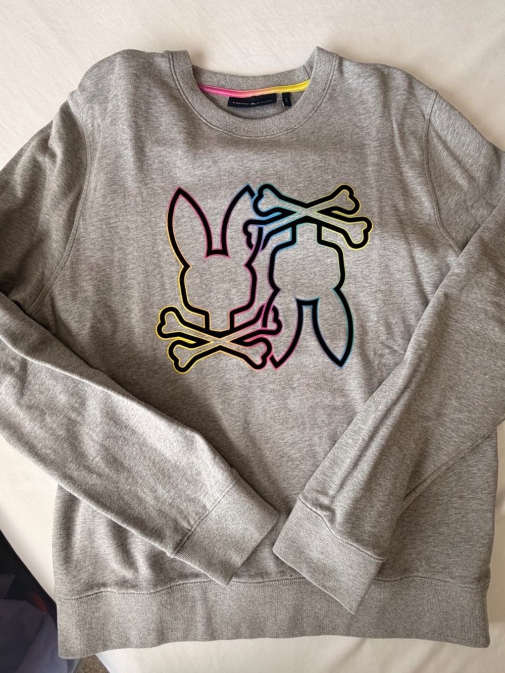 Men’s Psycho Bunny Gray Sweatshirt Large - Picture 2 of 8